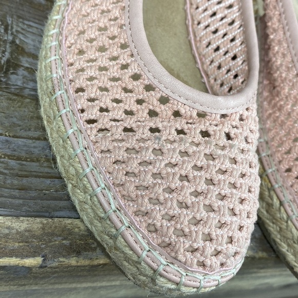 Bella Vita Women's Espadrille Wedge Sling Back Sandal In Blush Crochet- Sz 6.5 N - Picture 4 of 13